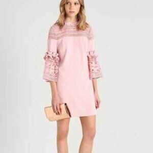 Ted Baker London lace pink tunic dress, size 4